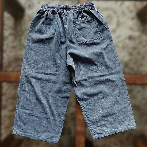 Vtg kid's lightweight drawstring summer pants - Picture 3 of 8